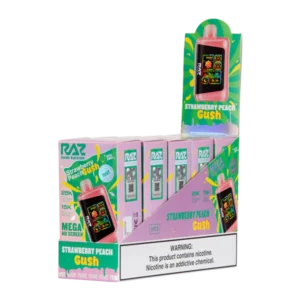 Strawberry Peach Gush RAZ DC25000 Disposable Vape